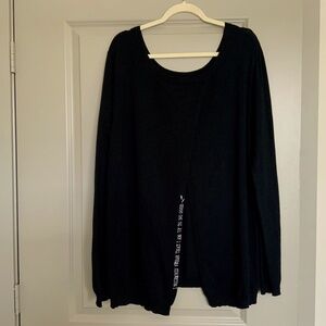 Harry Potter Black Women Cardigan Stretch Knit Sweater Plus Size 5XL